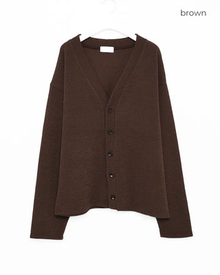 Oversized V-neck cardigan