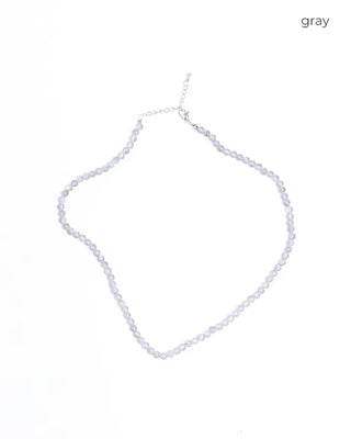 Colored bead necklace