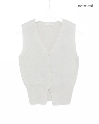Classic V-neck knit vest