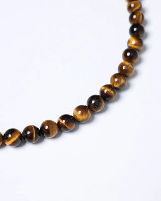 Glossy Brown Ball Necklace