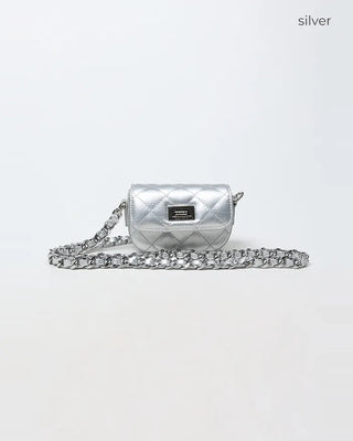 Quilted chain shoulder mini bag