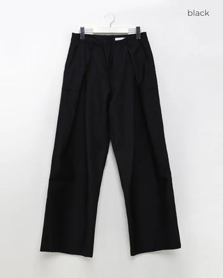 Pintuck wide slacks