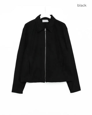 Suede-colored simple jacket