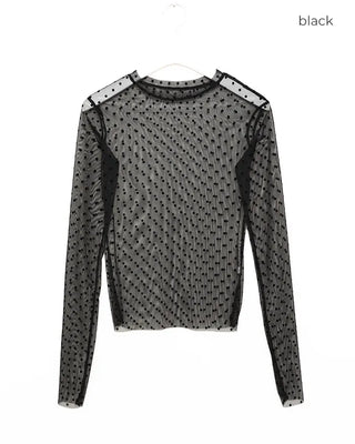Polka Dot See-Through T-Shirt