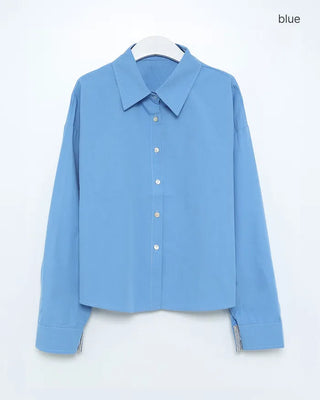 Oversized collared shirt