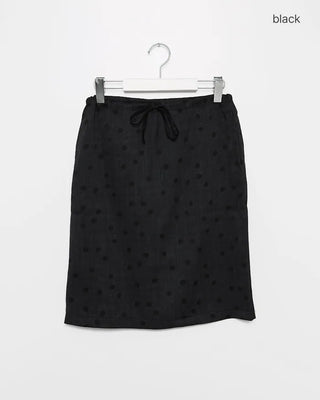 Polka dot midi skirt