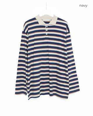 Two-tone striped T-shirt