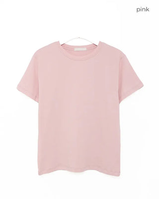 Round neck half-sleeve T-shirt