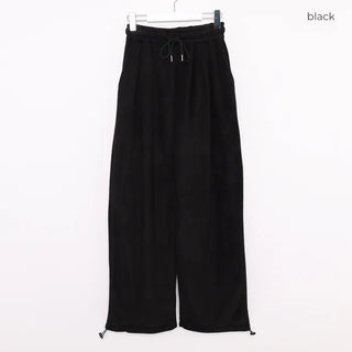 (Unisex) Fleece-stuffed elastic waist pants