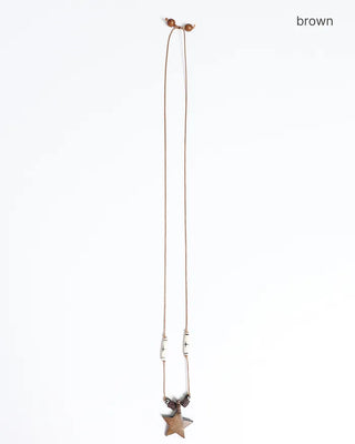 Wood Star Necklace