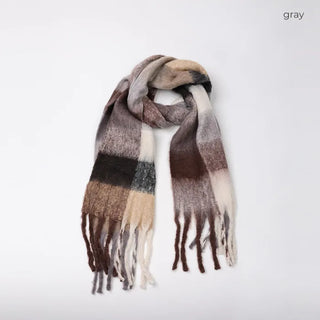 (Unisex) Check Mix Scarf