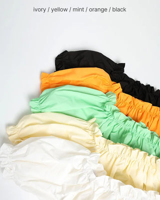 Shirred Smock Off-Shoulder Top