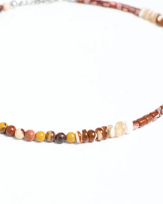 Wood bead necklace