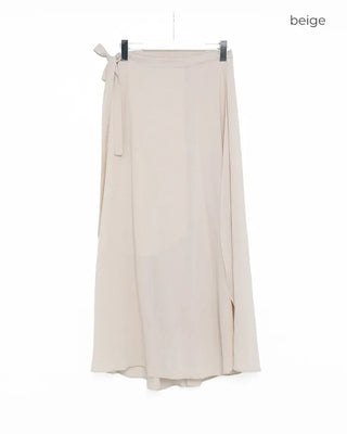 Wrap long skirt