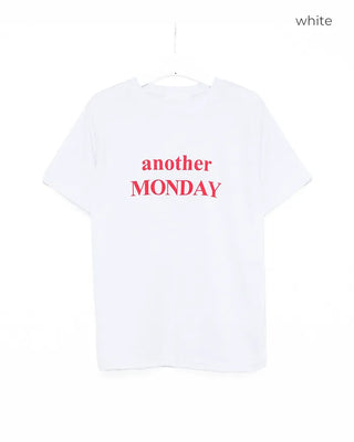 MONDAY Round Neck Half T-Shirt