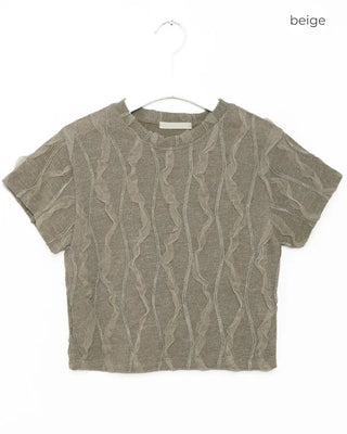 Lace cropped T