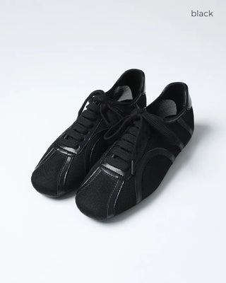Mesh lace-up sneakers