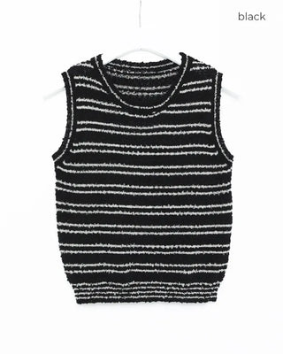 Border Round Neck Sleeveless