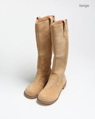 Suede long boots