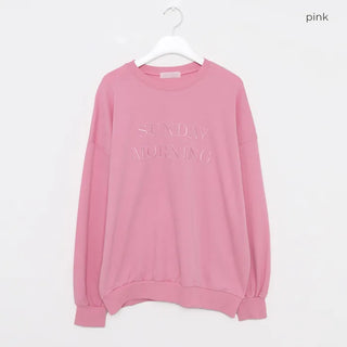 SUNDAY Lettering Sweatshirt