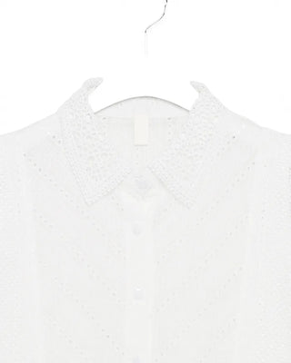 Wave Lace Sleeveless Shirt