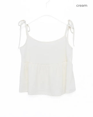Ribbon Shirring Camisole Blouse