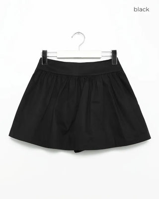 Gathered mini skirt