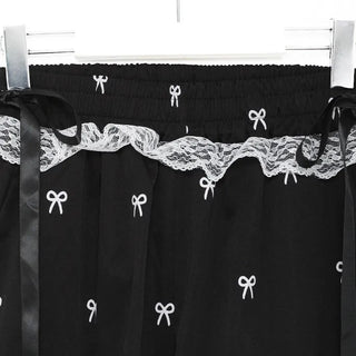 Frill Lace Banding Pants
