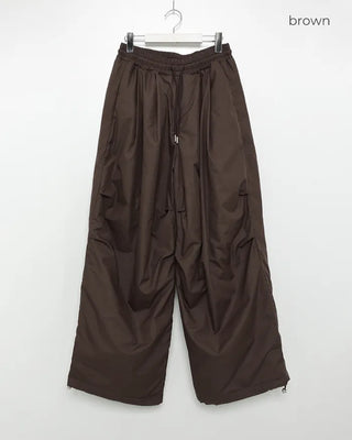 Waist string parachute pants