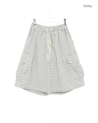 Checked cargo Bermuda shorts