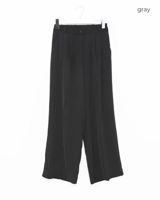 Simple pintuck slacks
