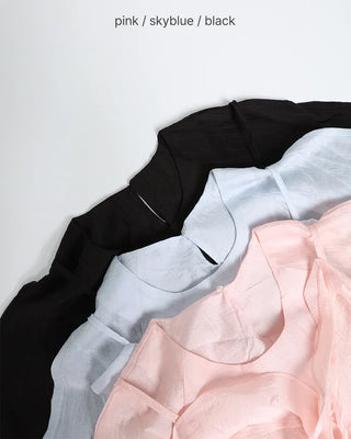 Frill Bistier Blouse Set