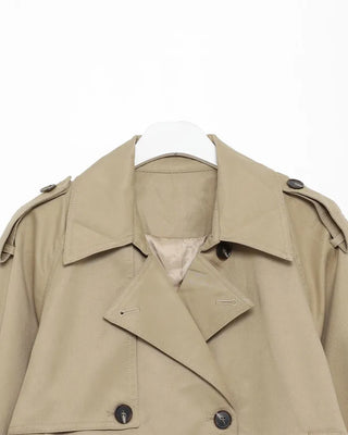 Belted Short Trench Coat