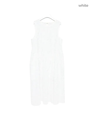 Embossed long dress