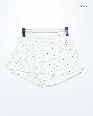 Polka Dot Frill Mini Skirt Pants