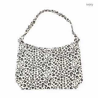 Leopard print shoulder bag