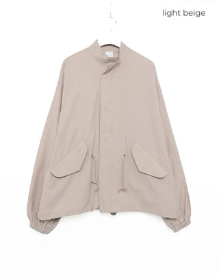(Unisex) High-Neck Zipper Mod Coat