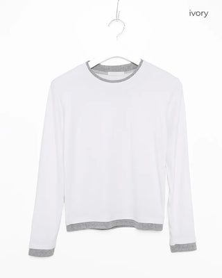 Two-tone round t-shirt