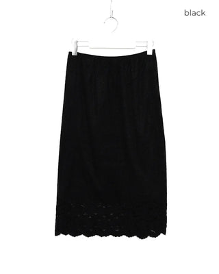 Lace-point skirt