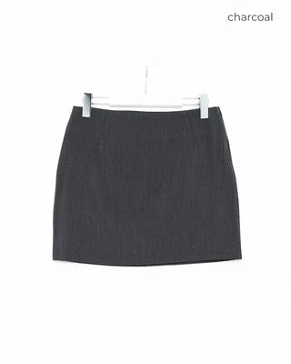 Basic H-line mini skirt