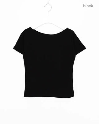 Boat neck T-shirt