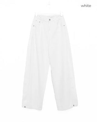 Side pintuck wide pants
