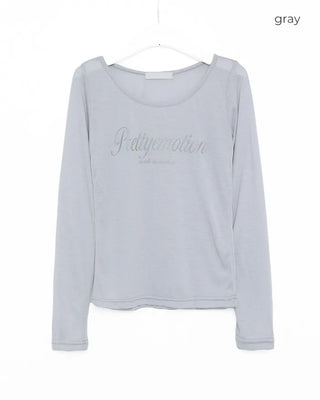 emotion logo long-sleeved T-shirt