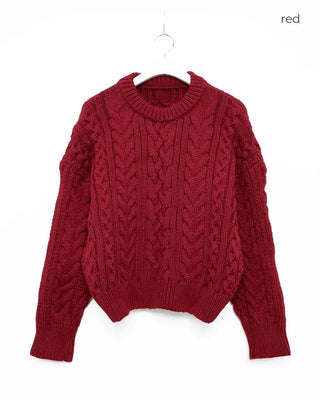 Cable Knit Crew Neck