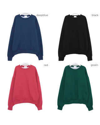 (Unisex) Colorful Round Neck Sweatshirt