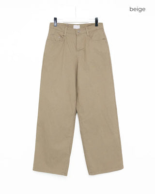 Pinstripe Wide Cotton Pants