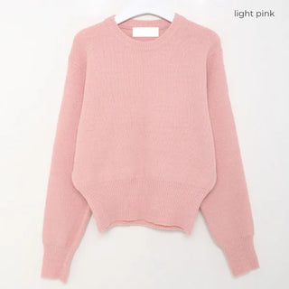 Daily Cropped Round Knit