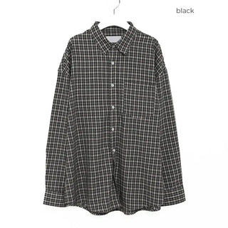 (Unisex) Check Cotton Shirt