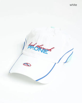 Two-tone stitch nylon racer cap