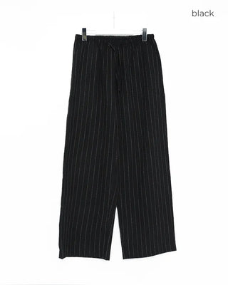 Oversized striped wide-leg pants
